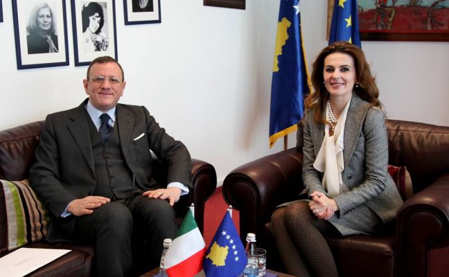 Ministarka Çitaku je primila ambasadora Italije na Kosovu, gdina Ferrarese