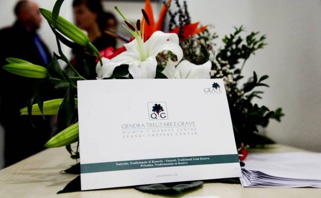 Ministrja Çitaku në ceremoninë e hapjes së Qendrës Tregtare të Grave, në Prishtinë