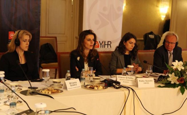 Ministrja Çitaku ishte paneliste në Konferencën “Liritë dhe mbrojtja e lezbikeve, gejve, biseksualëve dhe transgjinorëve në Kosovë”