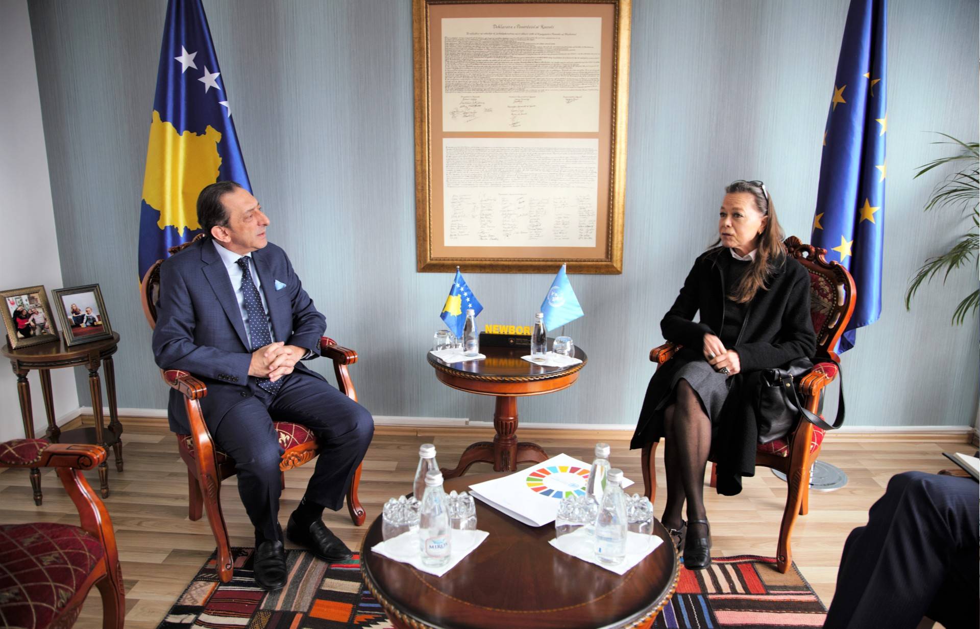 Ministri Reka priti koordinatoren për Zhvillim të OKB-së në Kosovë, Ulrika Richardson