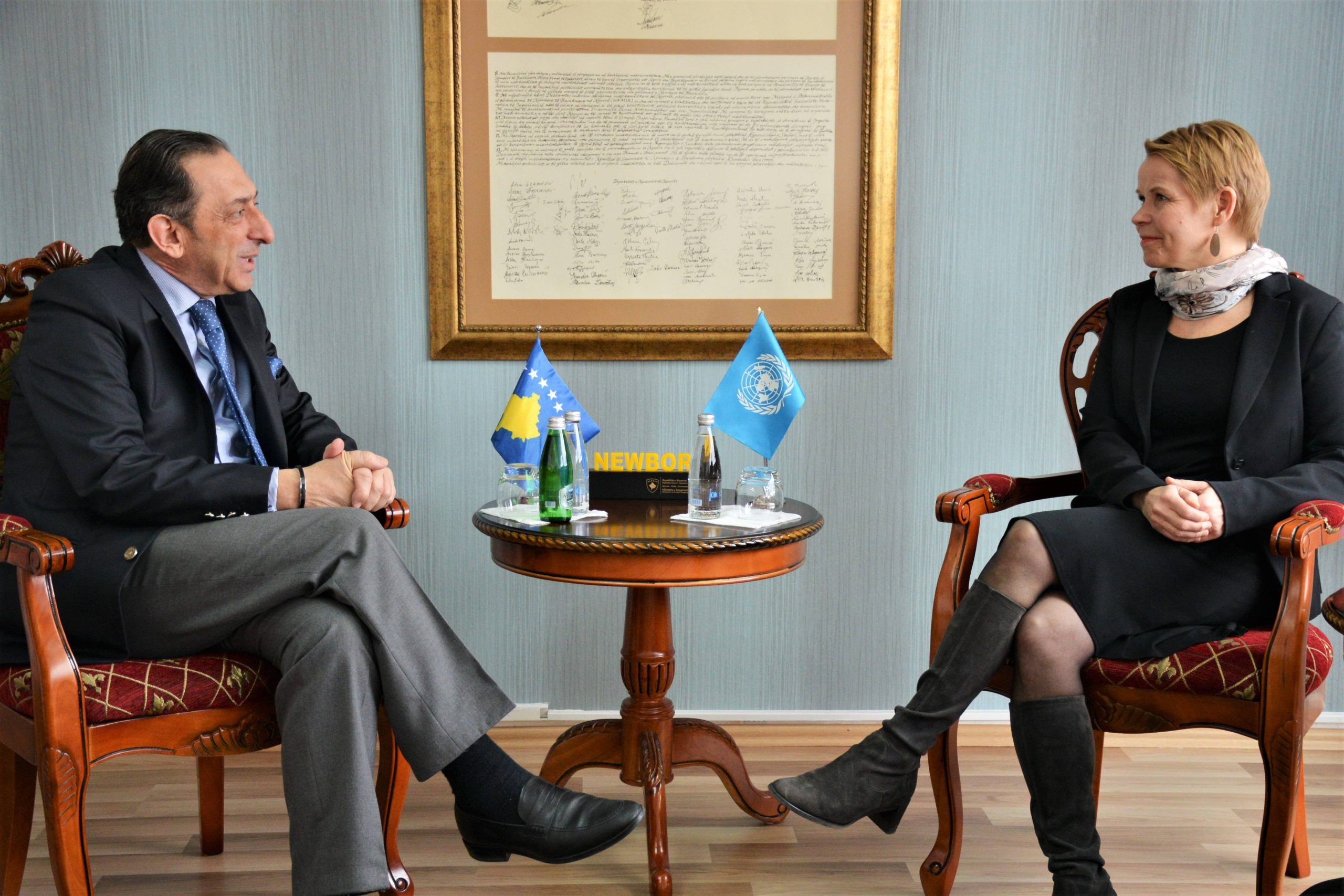 Ministri Reka priti përfaqësuesen UNDP Maria Suokko