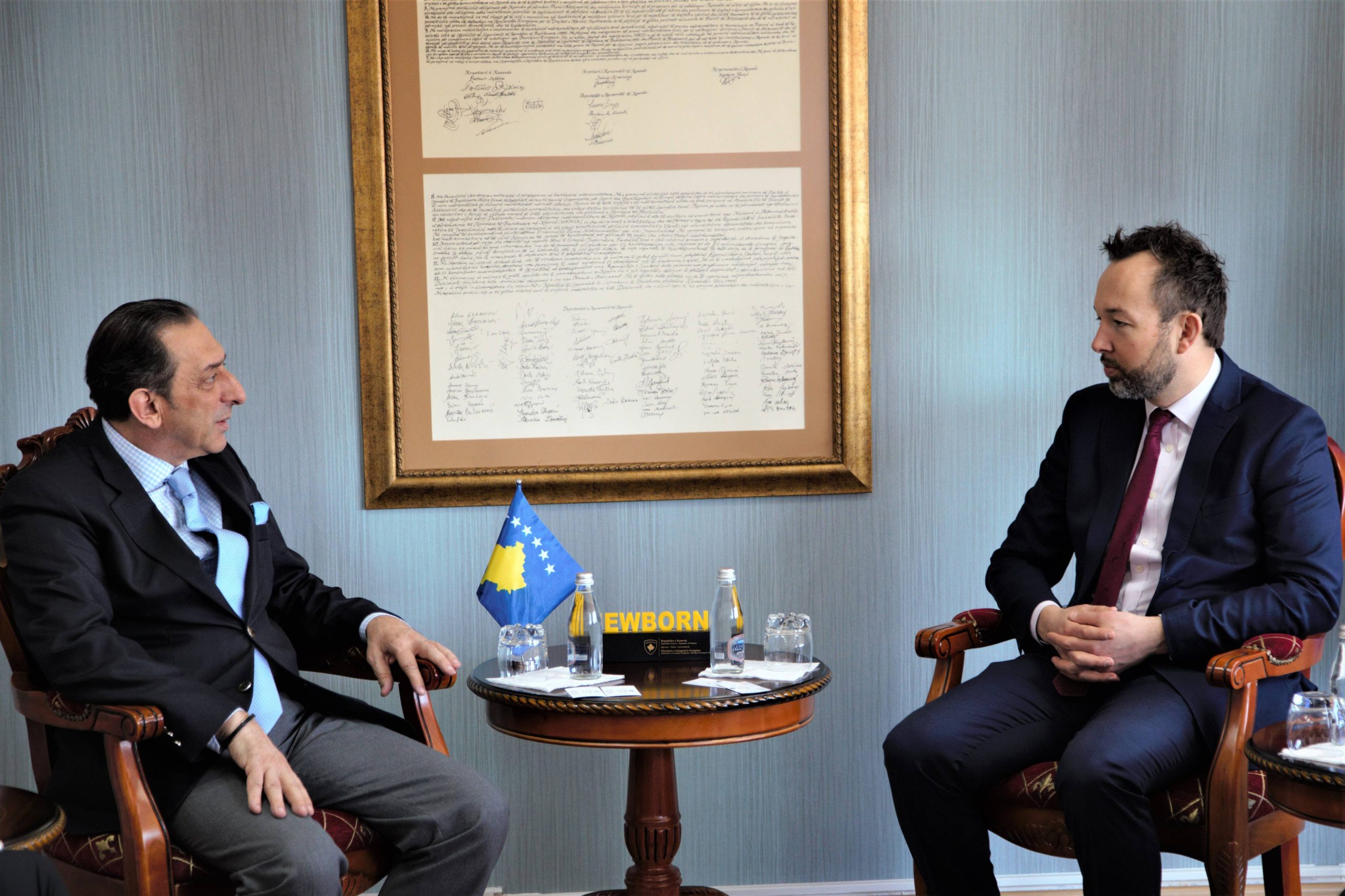 Ministar Reka primio je šefa Kancelarije Evropske banke za obnovu i razvoj na Kosovu