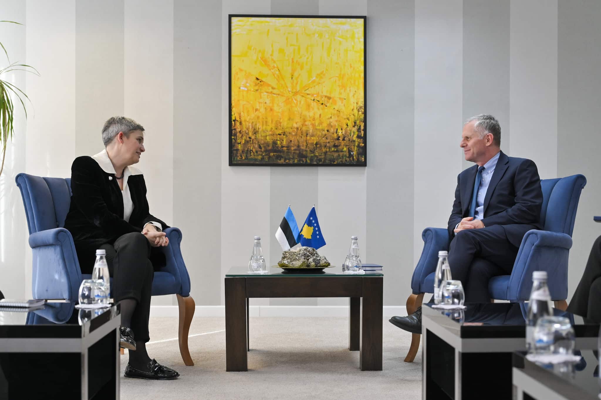 Zamenik premijera Bislimi primio je novu ambasadorku Estonije, Karin Annu Maandi